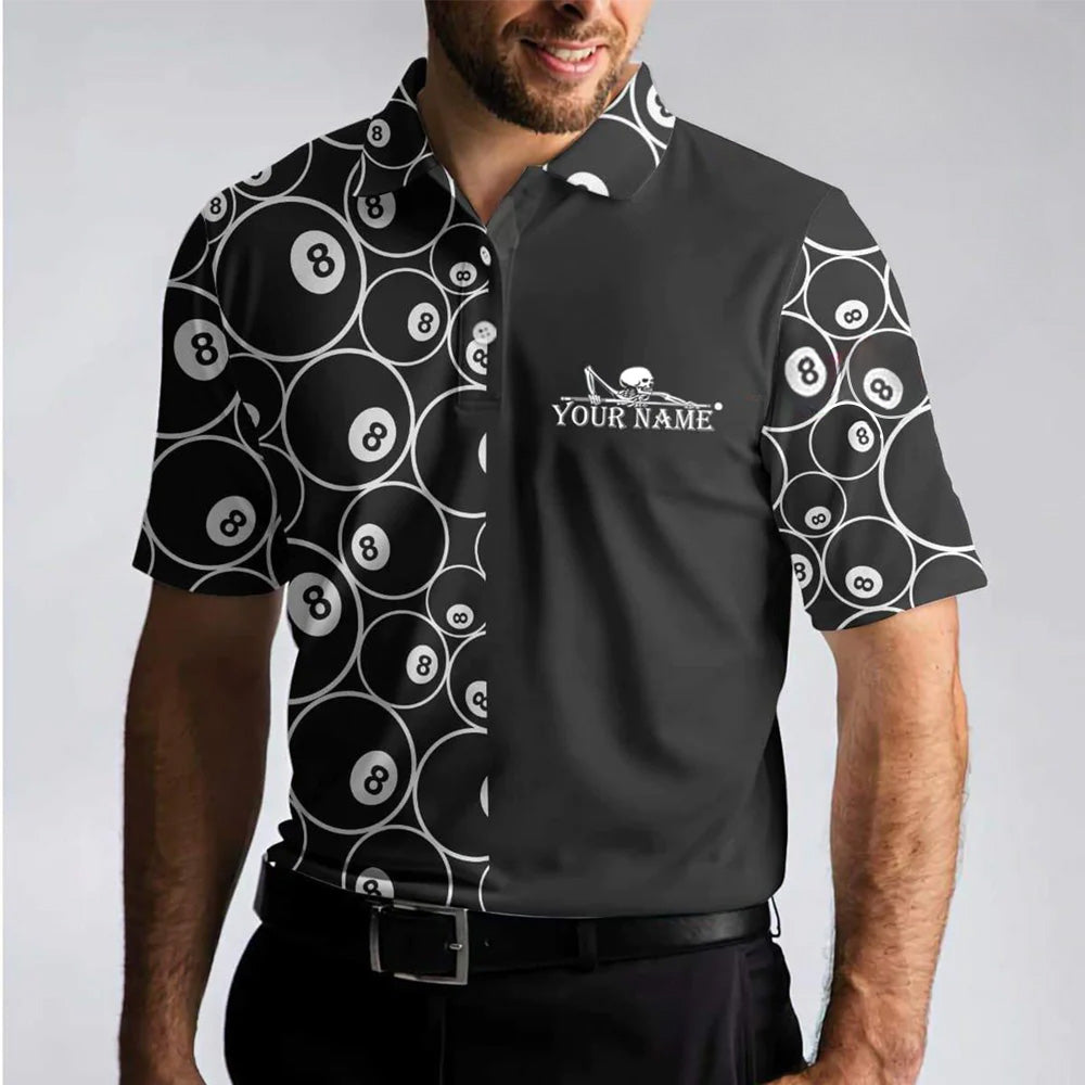 Custom Name Billard Shirt Billiard Club Uniform Personalized Name 3D Polo Shirt