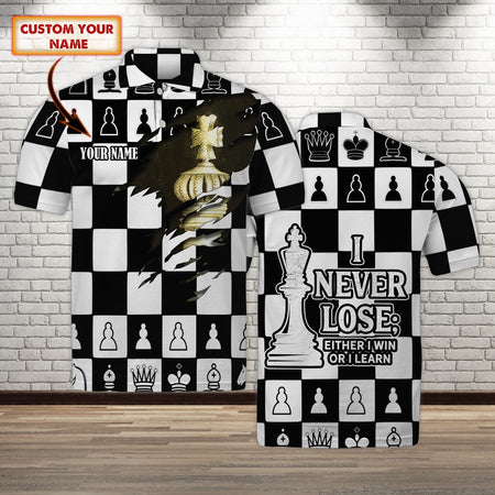 Be The Chess Player Polo Shirt Personalized Name 3D Polo Shirt For Chess  Lover_2